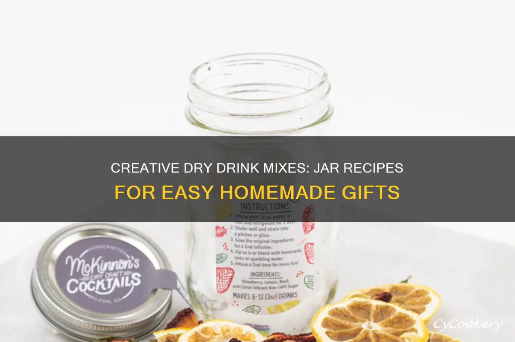 dry drink recipes in a jar