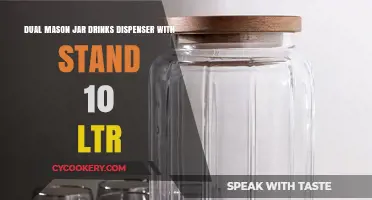 Elegant 10L Dual Mason Jar Drinks Dispenser with Stand