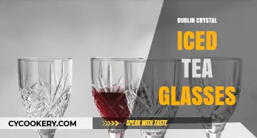 Elegant Dublin Crystal Iced Tea Glasses: Perfect for Summer Entertaining