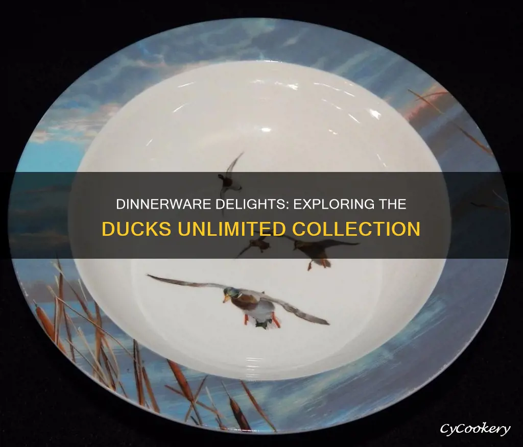 ducks unlimited dinnerware set