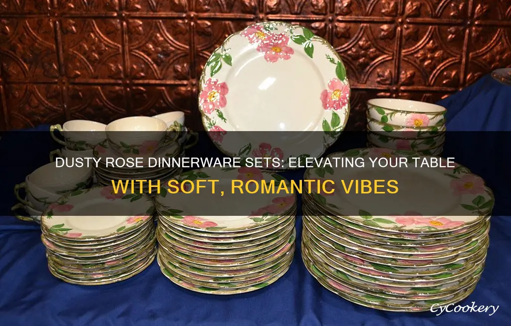 dusty rose dinnerware sets