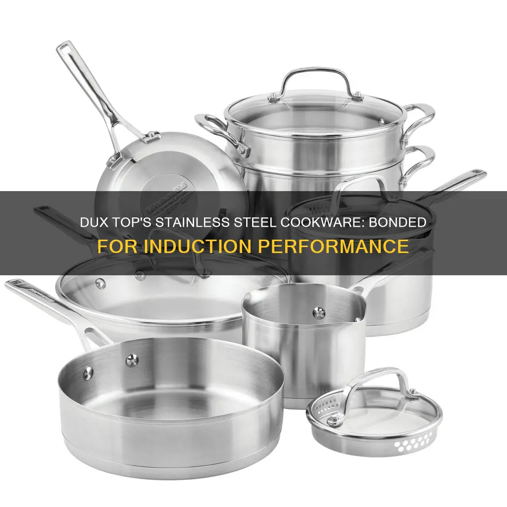 duxtop ssib stainless steel induction cookware set impact bonded technology