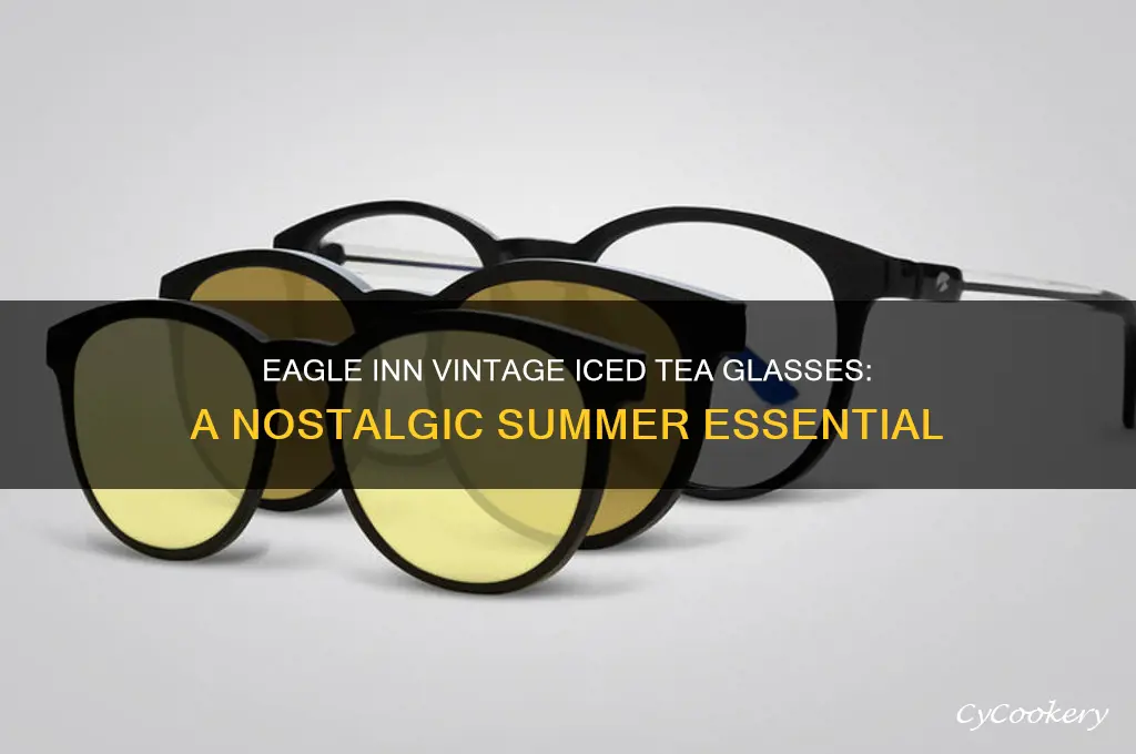 eagle inn vintage iced tea glasses