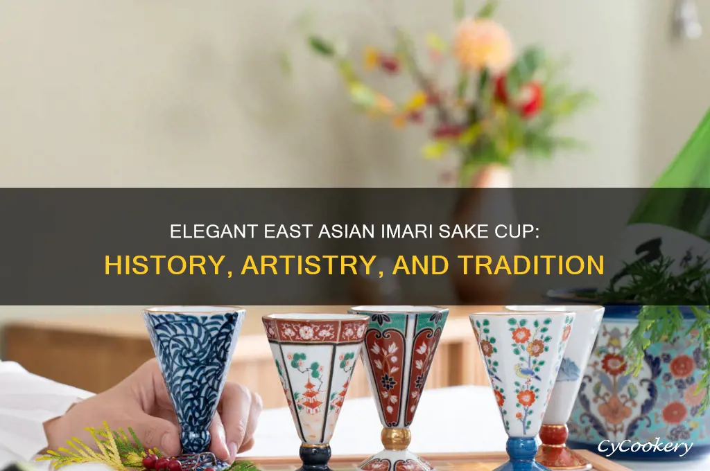 east asian imari sake cup