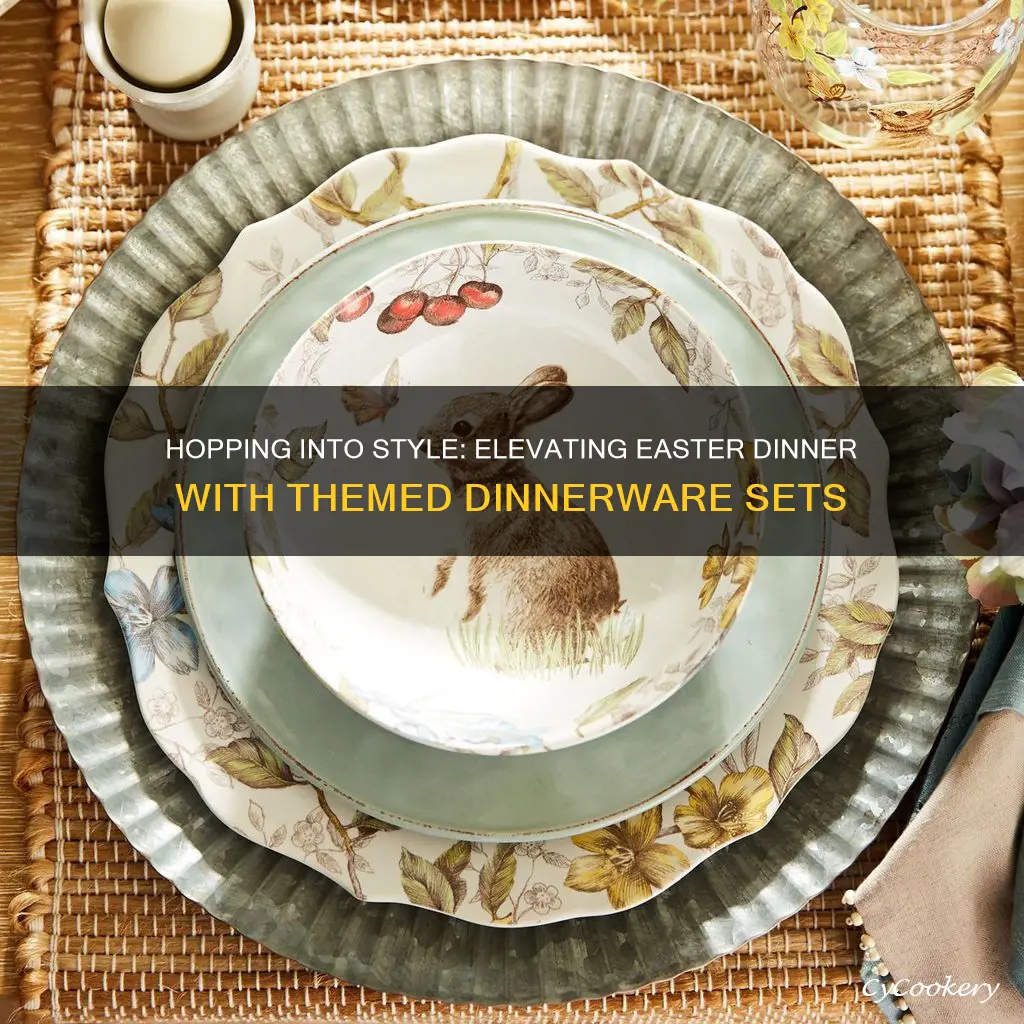 easter dinnerware sets