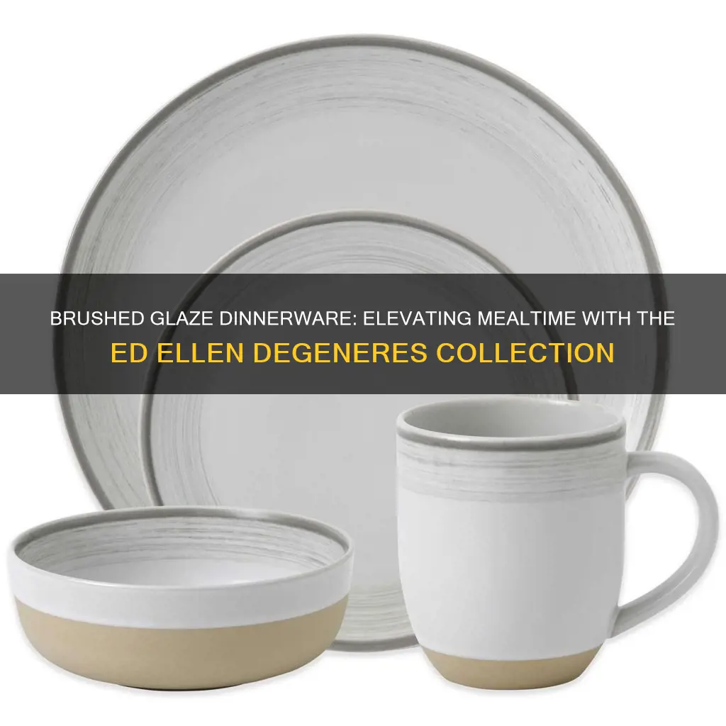 ed ellen degeneres brushed glaze 16-piece dinnerware set