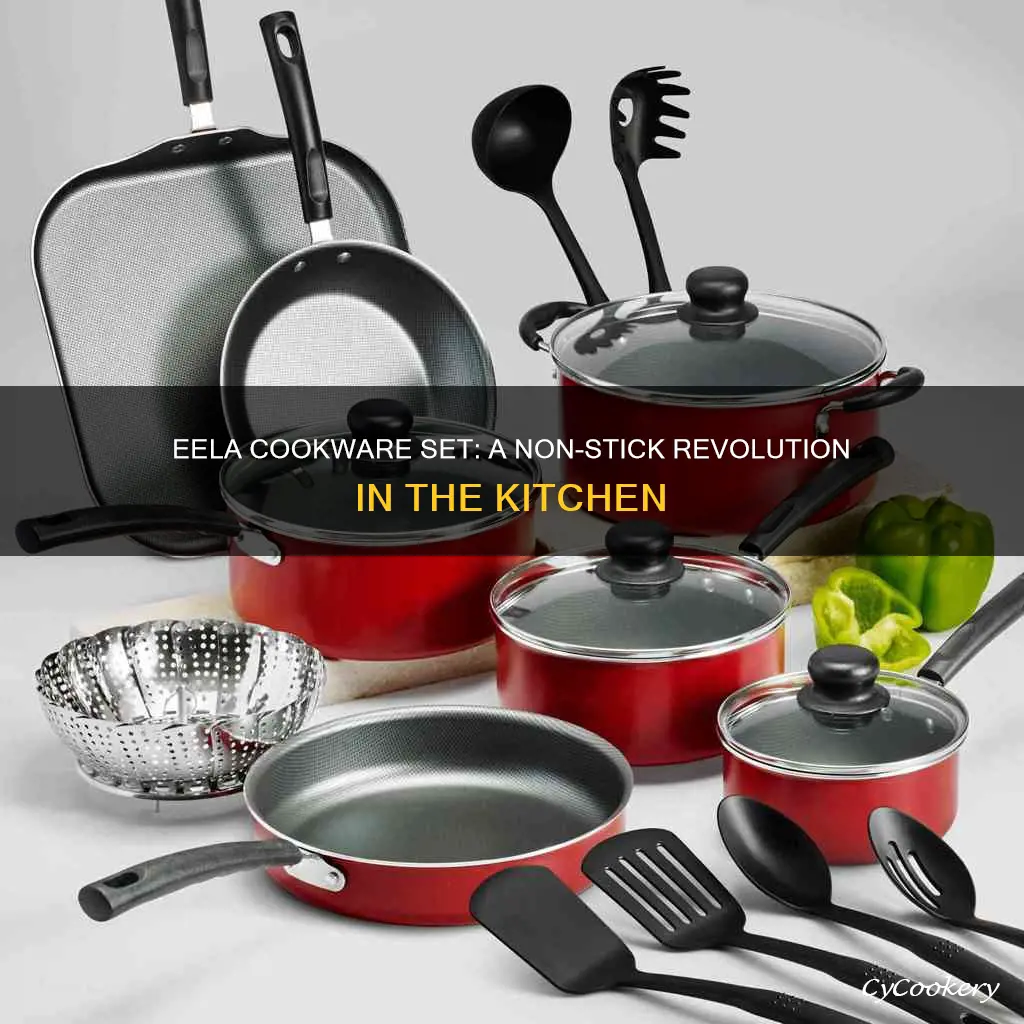 eela 8 piece non stick cookware set