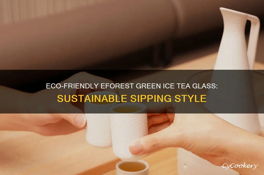 eforest green ice tea glass