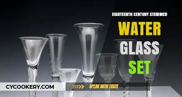 Elegant Eighteenth-Century Stemmed Water Glass Set: A Historical Treasure