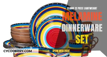 Lighten Up Your Dinner Table with Elama's 12-Piece Melamine Dinnerware Set