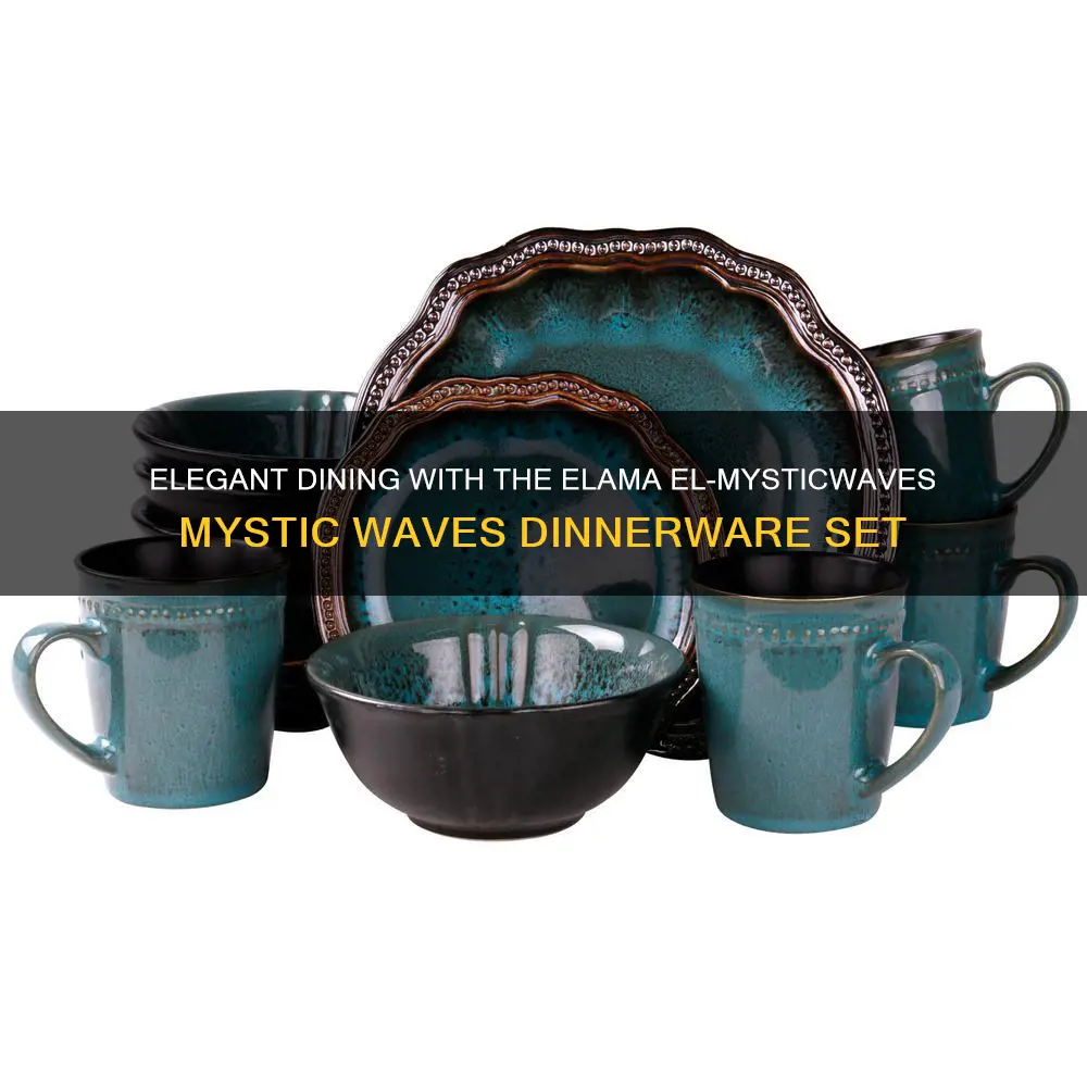 elama el-mysticwaves mystic waves 16 piece dinnerware set