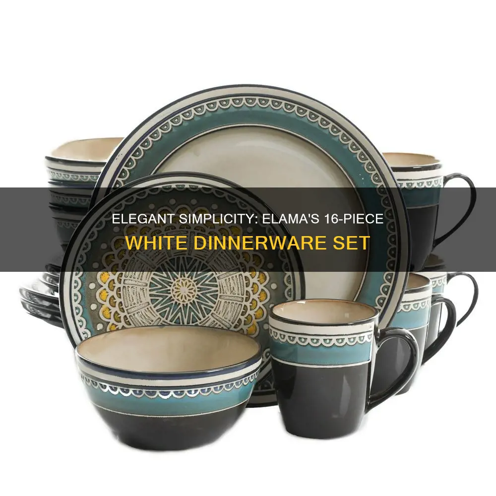 elama market finds 16-piece dinnerware set in white