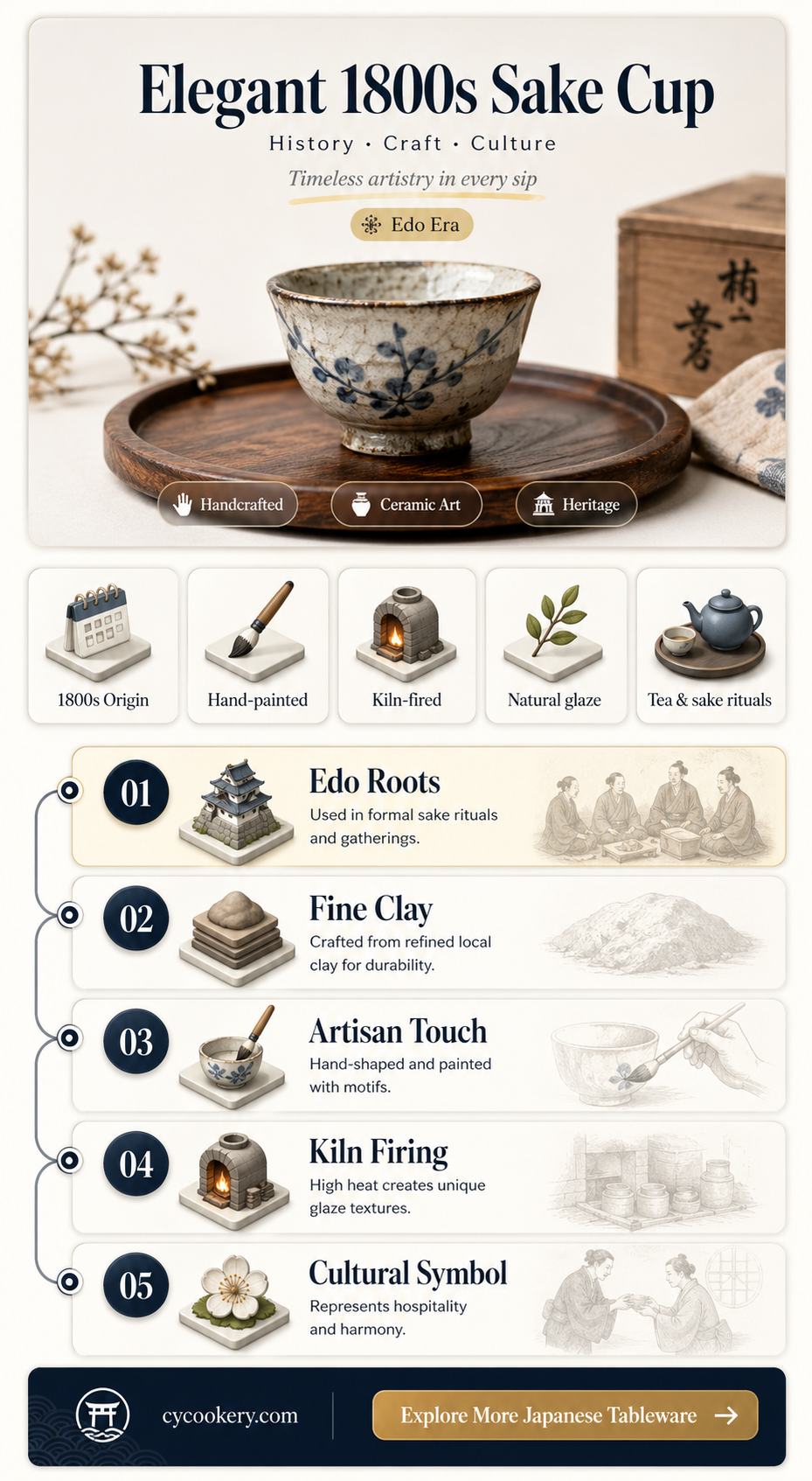 1800s sake cup