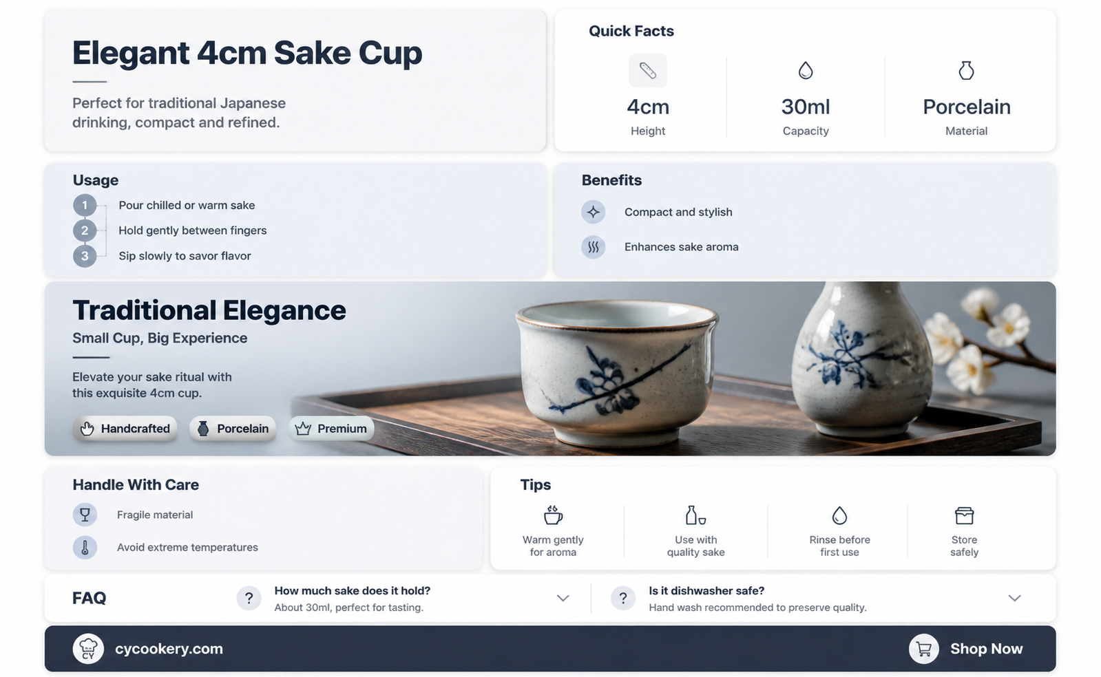 4cm sake cup
