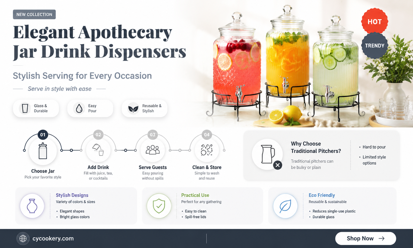 apothecary jar drink dispenser