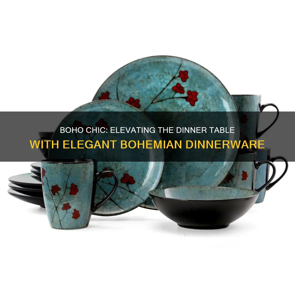 elegant bohemian dinnerware sets