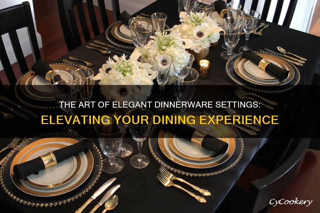 elegant dinnerware settings