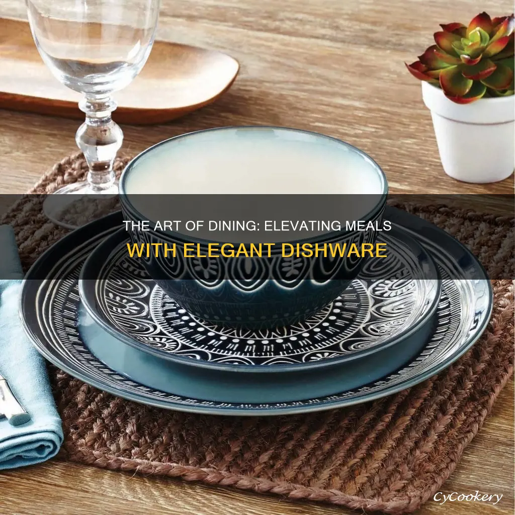 elegant dishes set