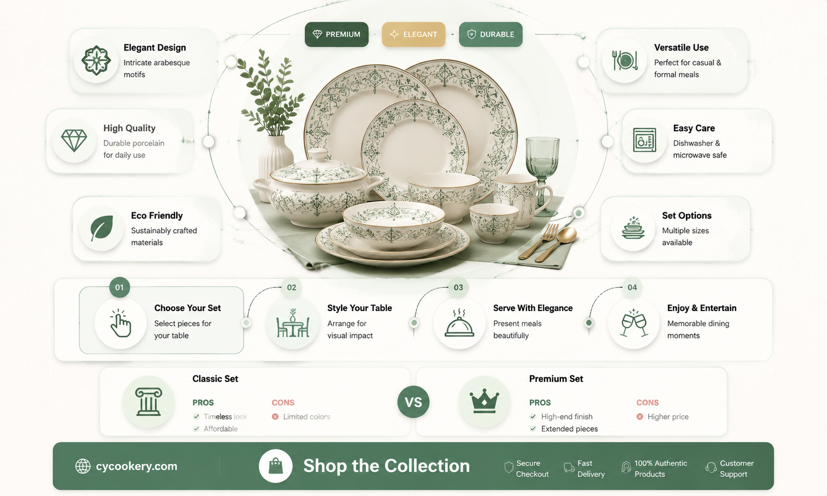 arabesque dinnerware set