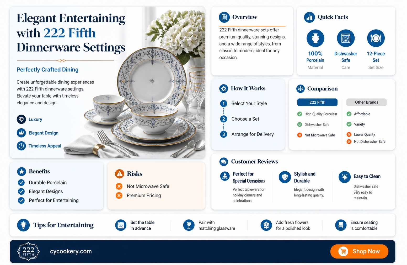 222 fifth dinnerware settings