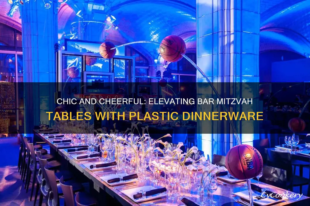 elegant plastic bar mitzvah dinnerware sets