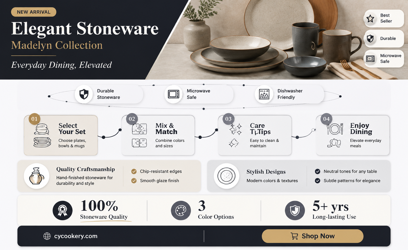 american atelier 16pc stoneware madelyn dinnerware set