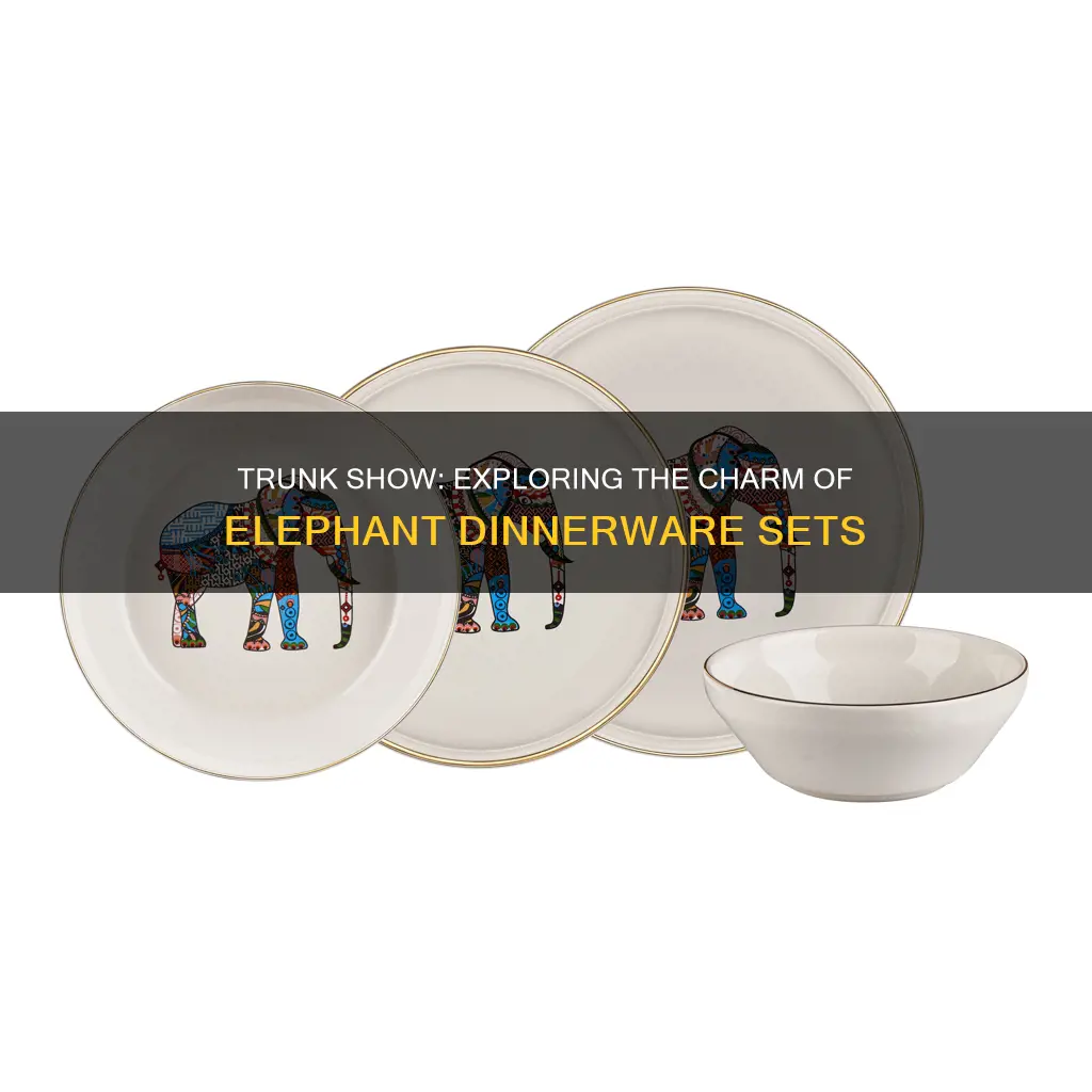 elephant dinnerware set