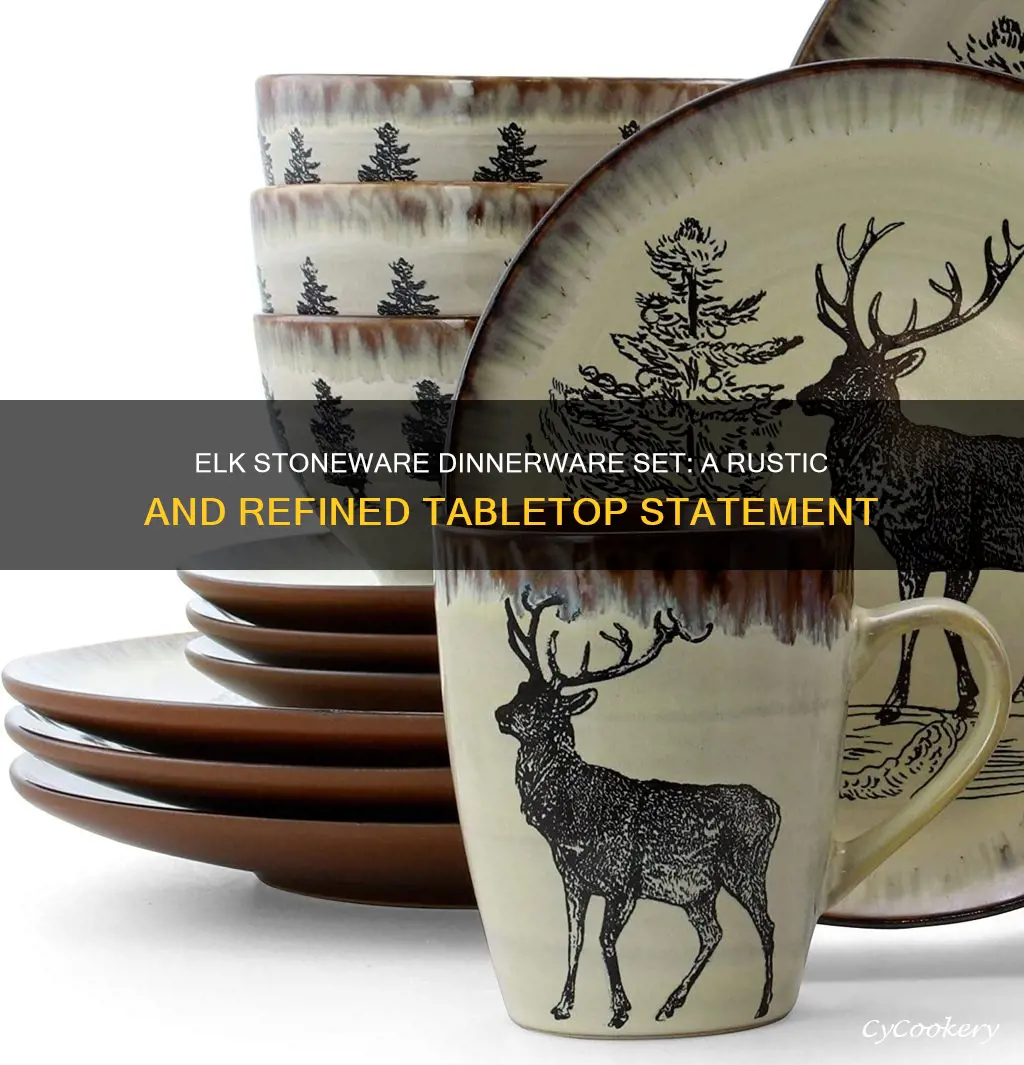 elk stoneware dinnerware set