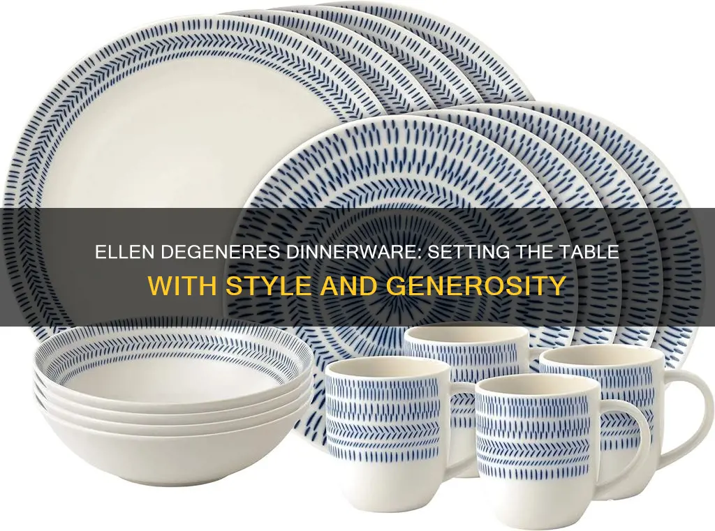 ellen degeneres by royal doulton 16pc dinnerware set