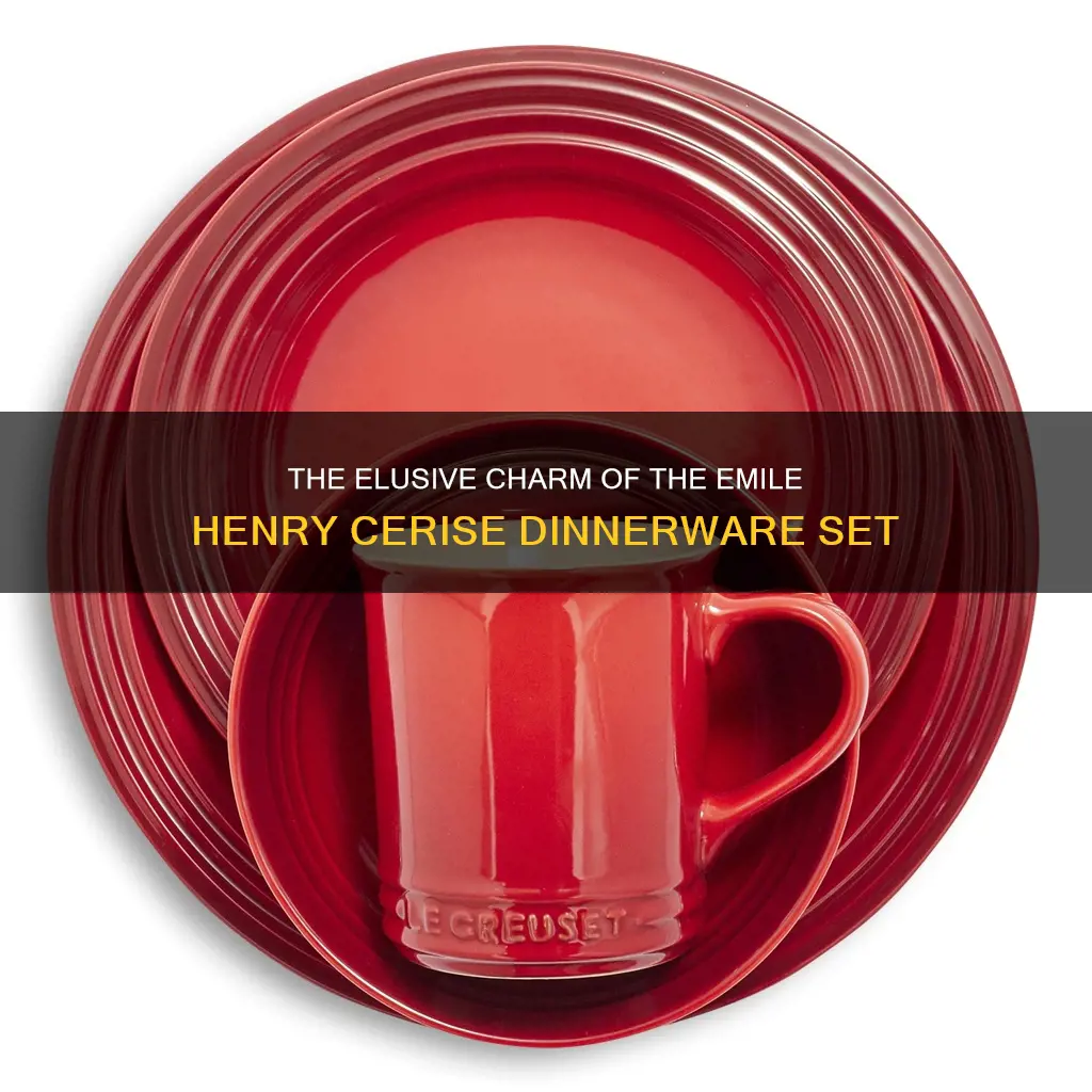 elmille henry cerise dinnerware set