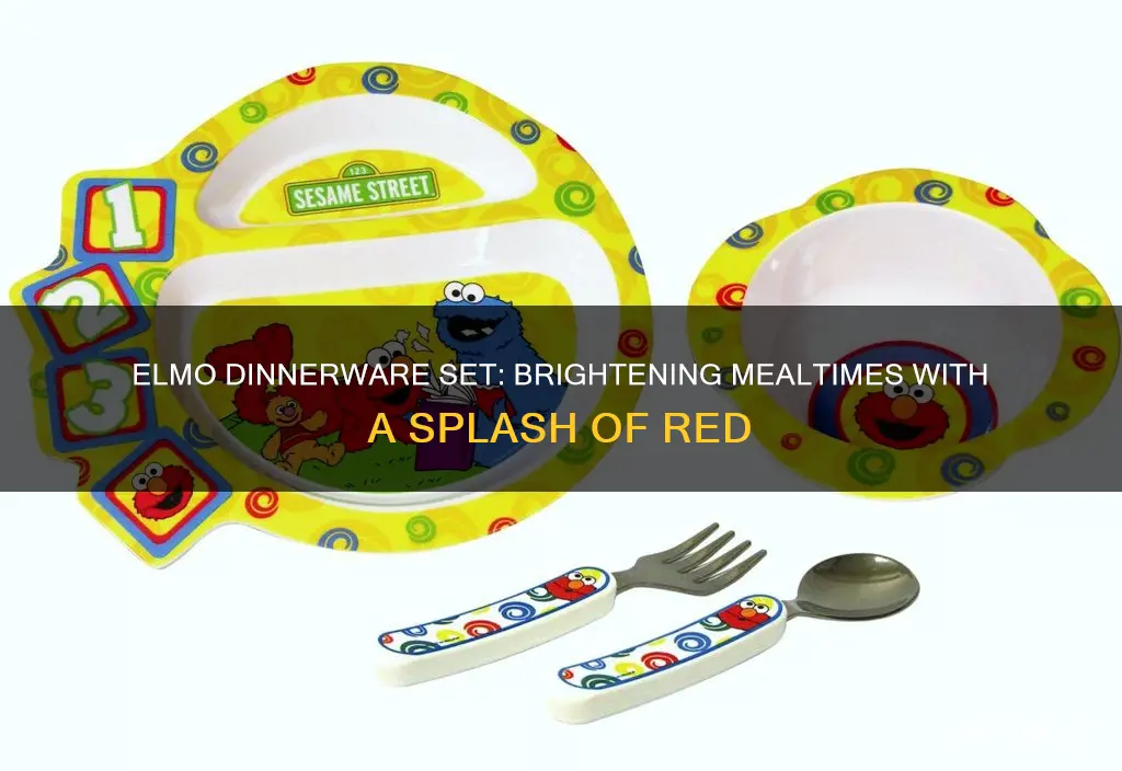 elmo dinnerware set