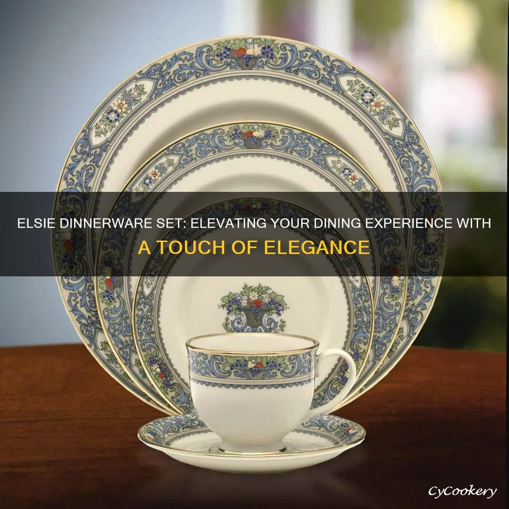 elsie dinnerware 16-piece set