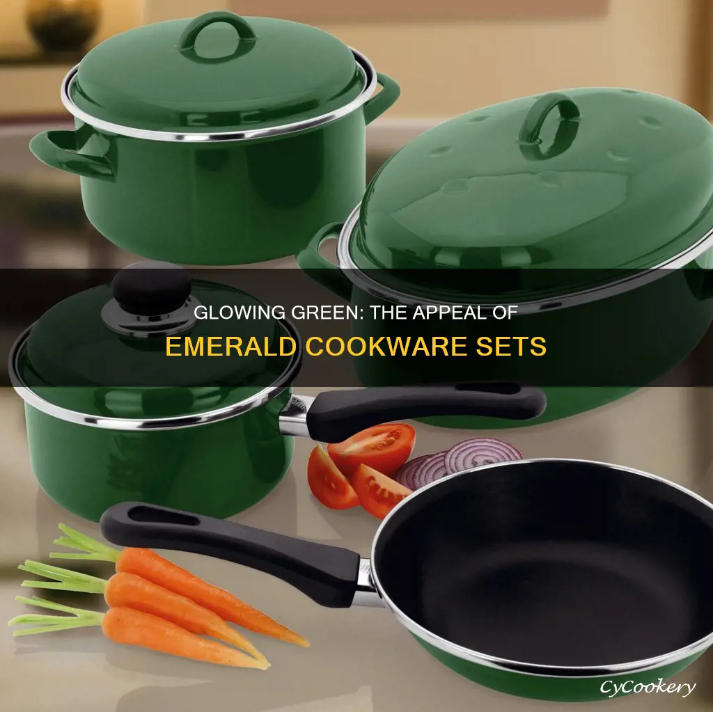 emerald green induction cookware sets