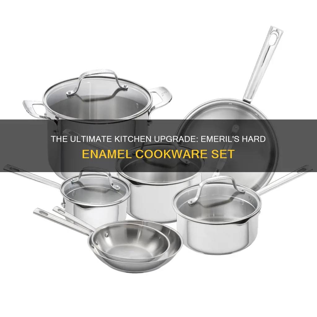 emeril by all clad 13 piece hard enamel cookware set