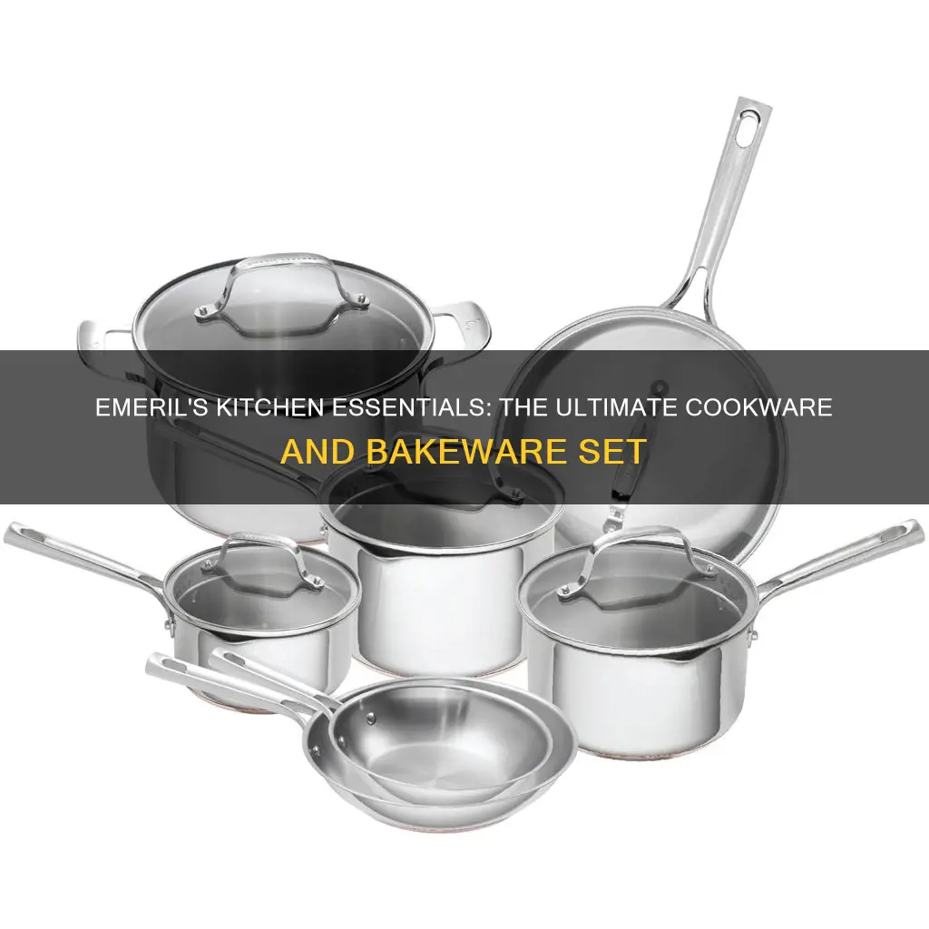 emeril lagasse 12 pc cookware and 5 pc bakeware set