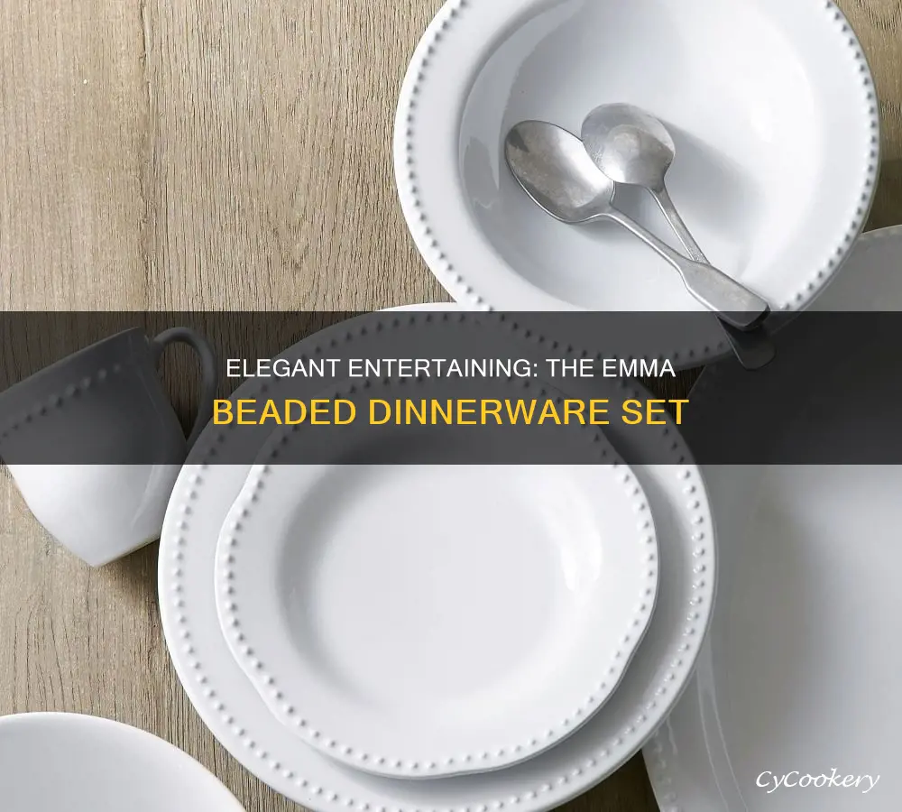 emma beaded dinnerware set