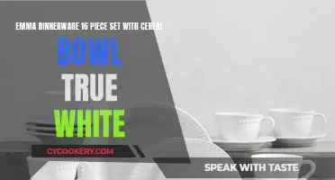 Elegant Emma Dinnerware Set: A Classic True White Tableware Collection