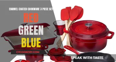 Vibrant Enamel Cookware: A Colorful Trio for Your Kitchen