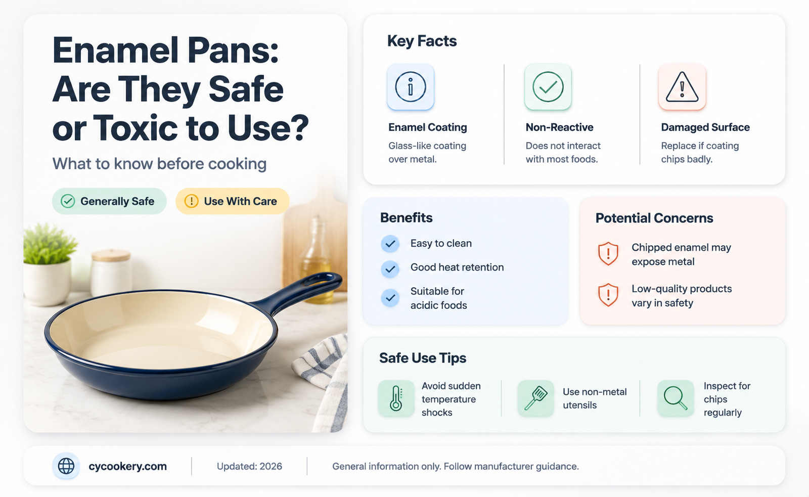 are enamel pans toxic