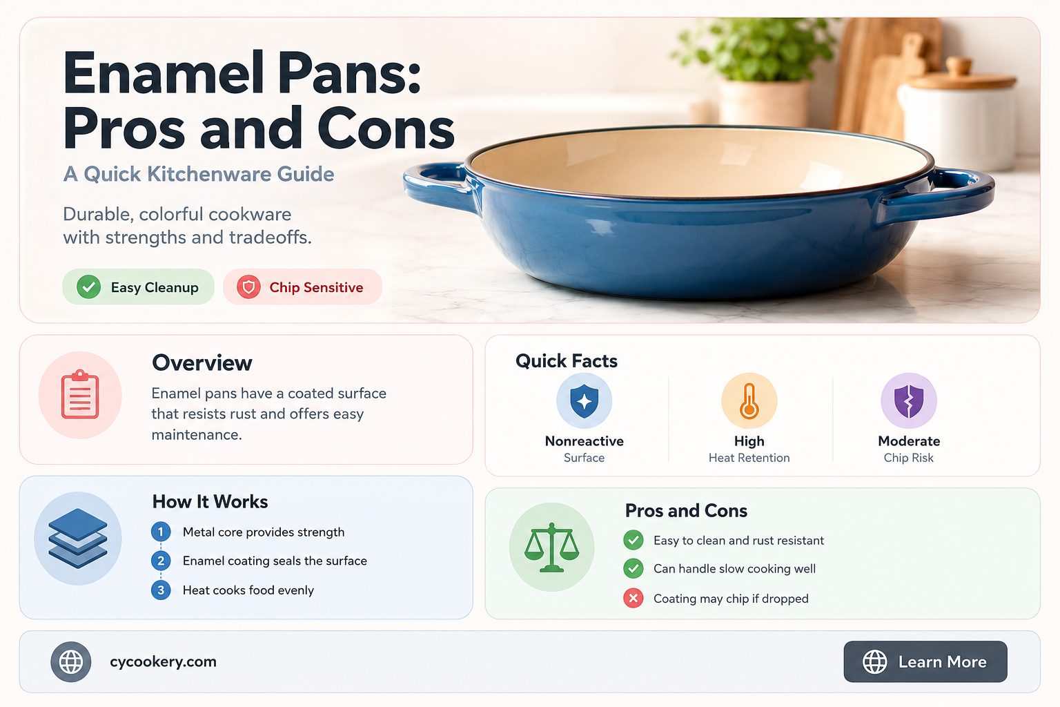 are enamel pans good