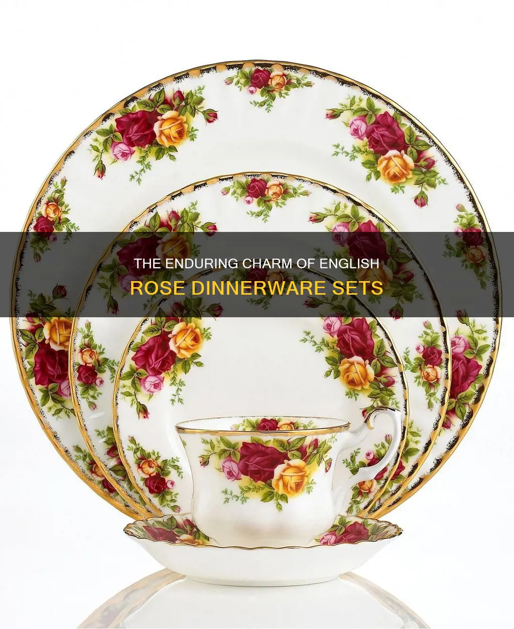 english rose dinnerware sets