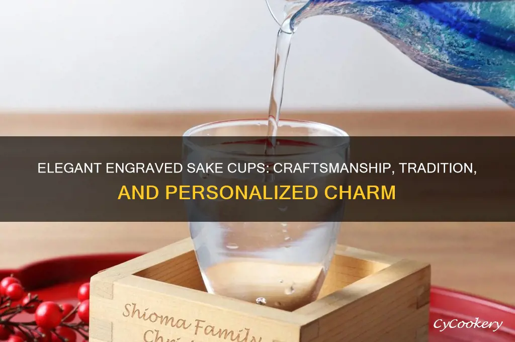 engraved sake cups