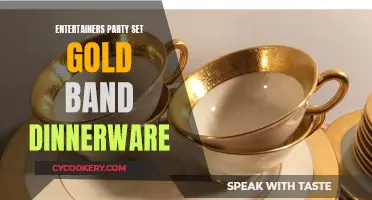 Golden Glitz and Glamour: Entertainers Set the Stage with Band Dinnerware