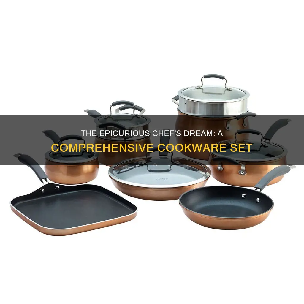 epicurious 13-piece hard anodized chef cookware set