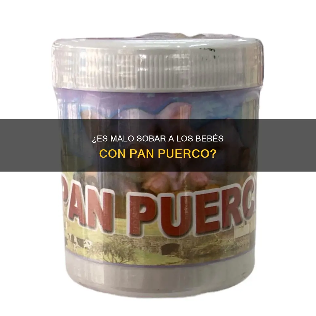 es malo sobar a los bebés con pan puerco