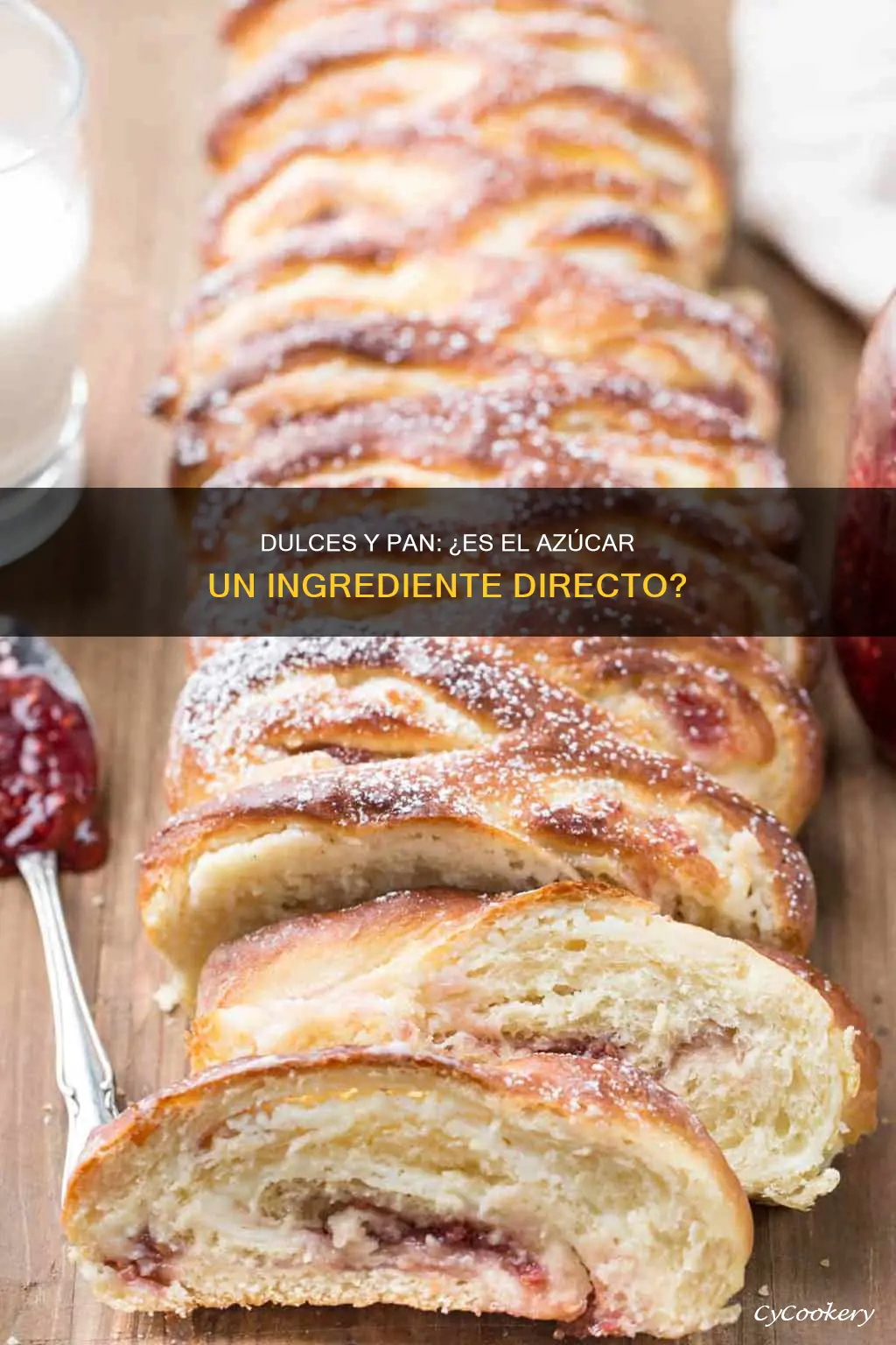 es material directo el azucar en un pan dulce