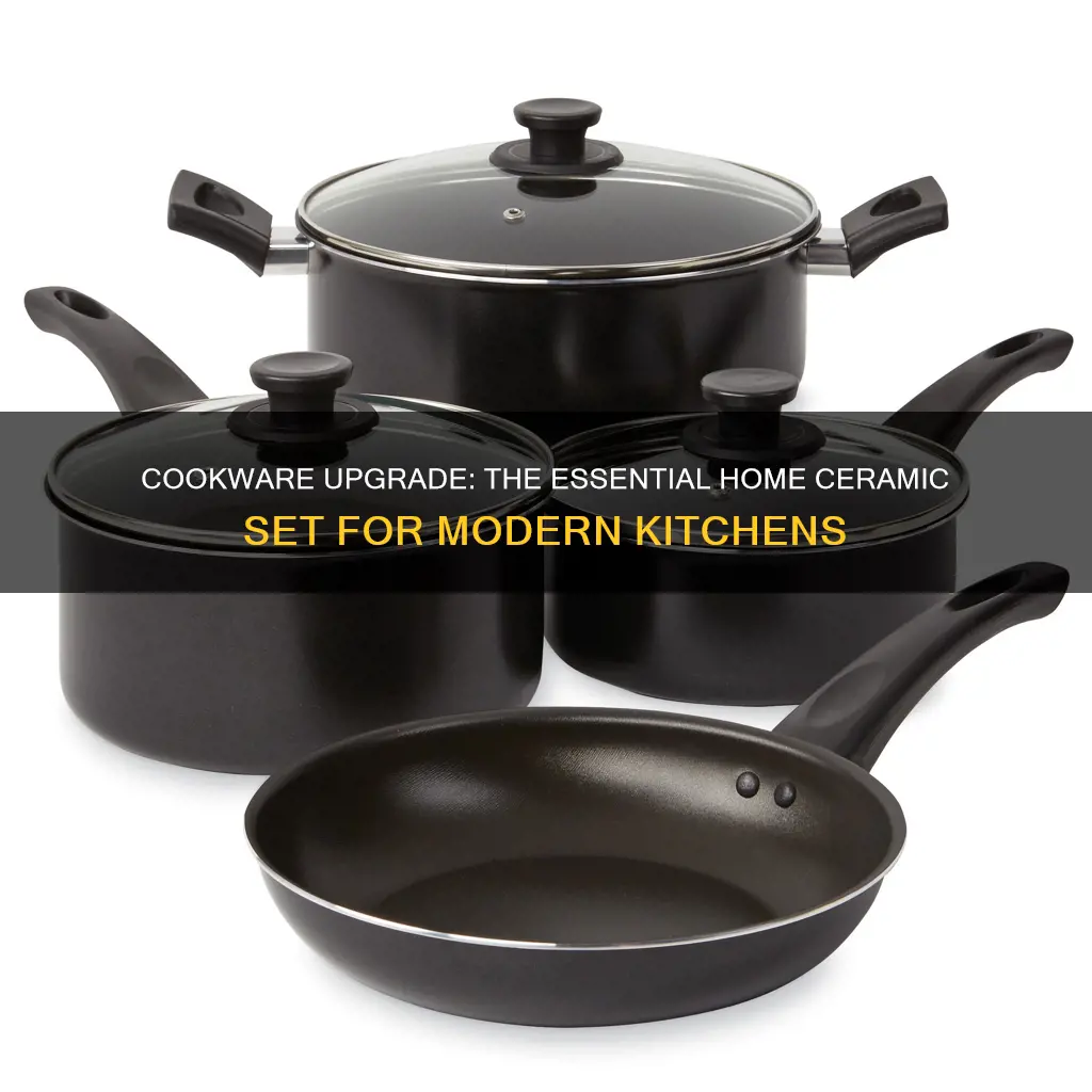 essential home 14 piece cookware set ceramic