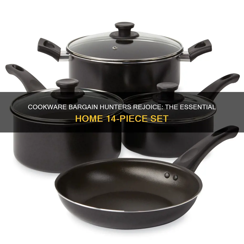 essential home 14 piece cookware set price