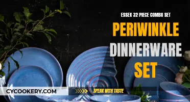 Elegant Dining with the Essex Periwinkle Dinnerware Set