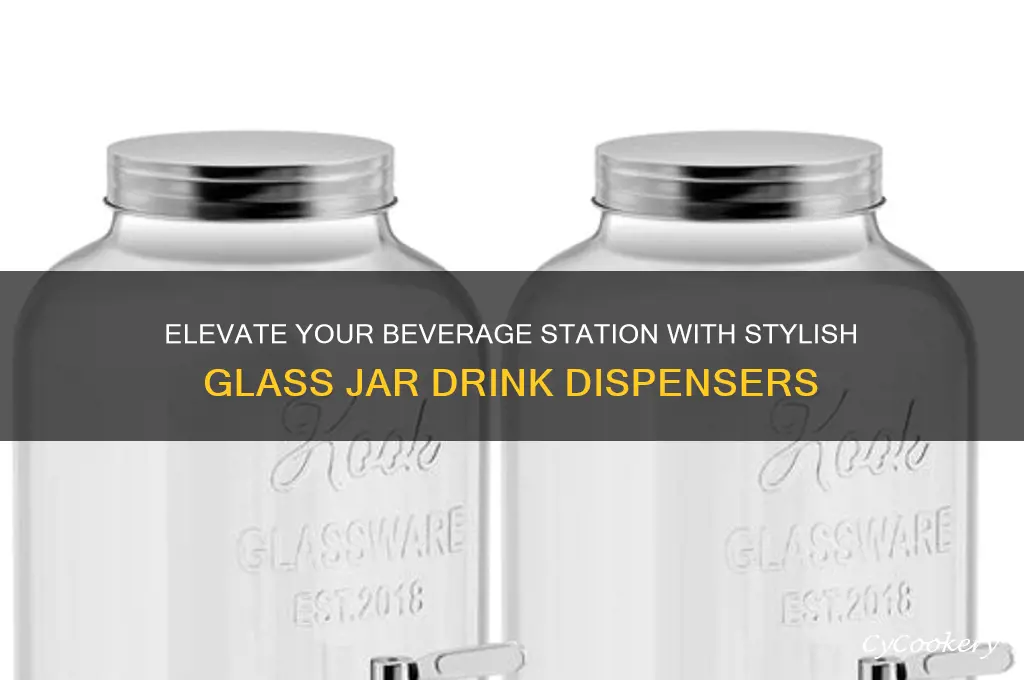 estilo glass jar drink dispenser